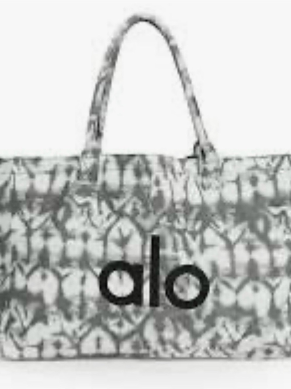 Alo Grey Tiedye Shopper Tote Large